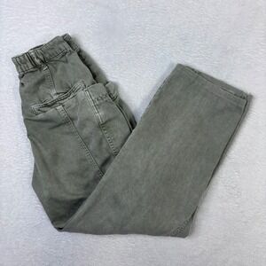Urban Outfitters Olive Green High Rise Cargo Utility Pants XS Cotton HEMMED